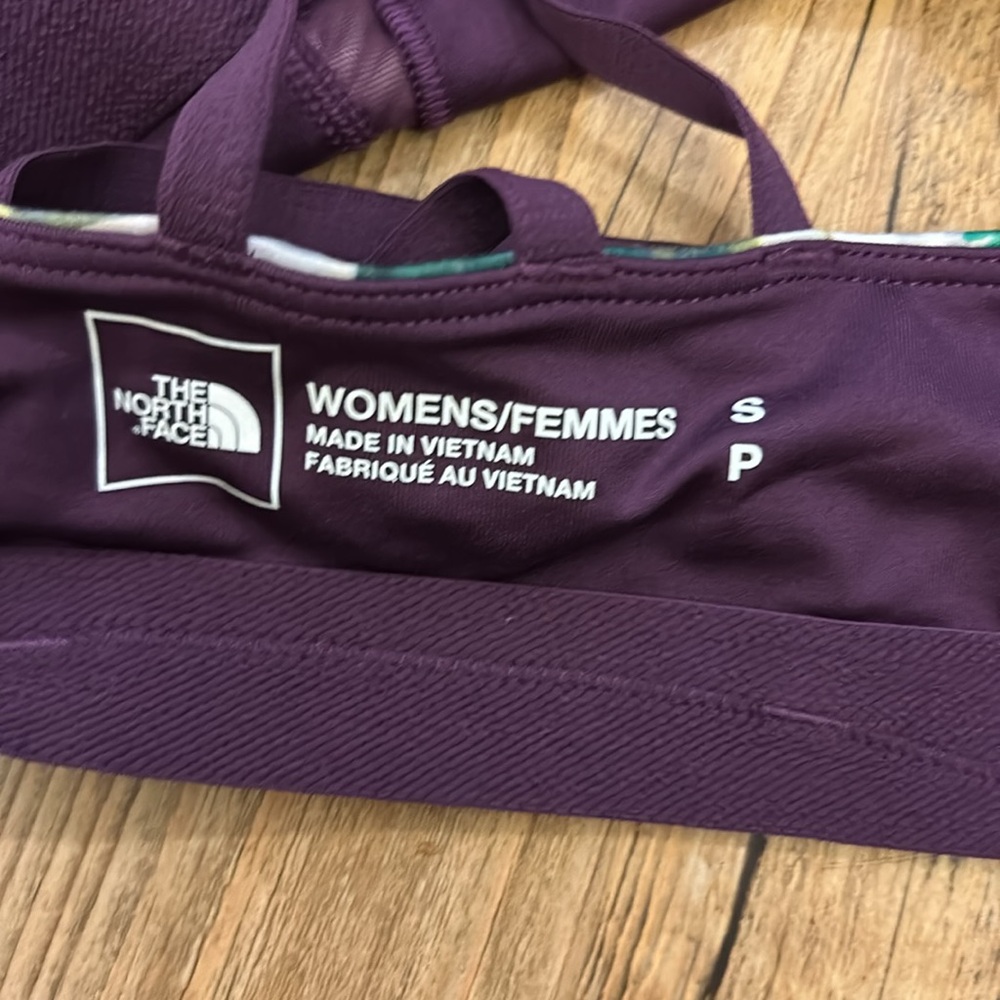 The North Face Women’s Sports Bra Purple/Green Size Small - Picture 4 of 4